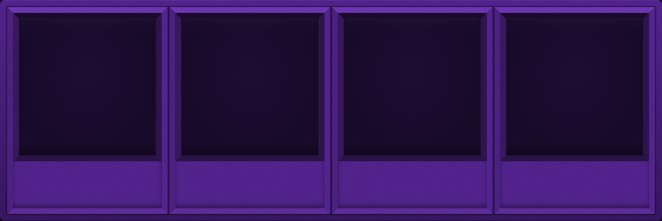 Purple Display Case (1x4)